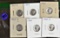 6 Mercury Dimes 43PD,44PD,45PD