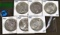 (6) 1922 Peace Dollars