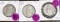 1952, 1960D, 1961D Franklin Halves