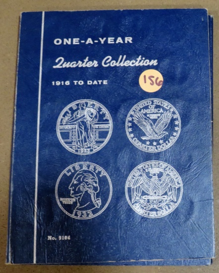 35 Washington Quarters in Book