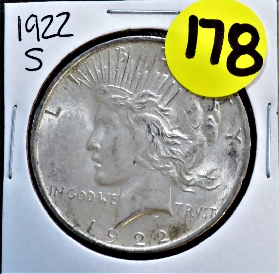1922-S Peace Silver Dollar