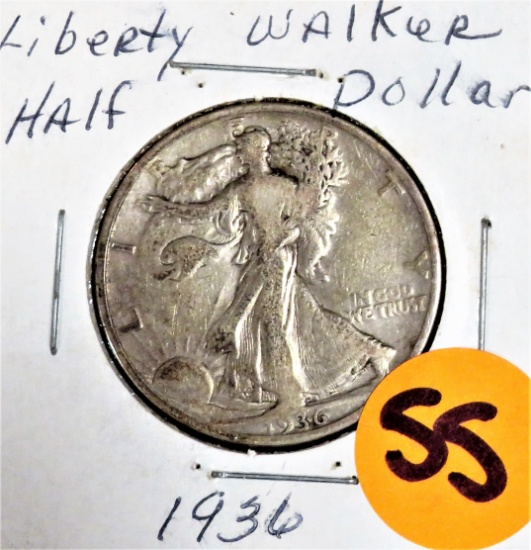 1936 Walking Liberty Half