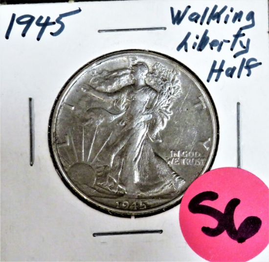 1945 Walking Liberty Half