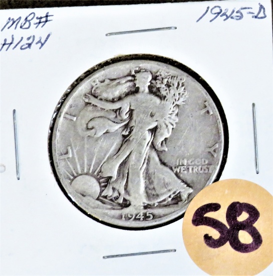 1945 D Walking Liberty Half