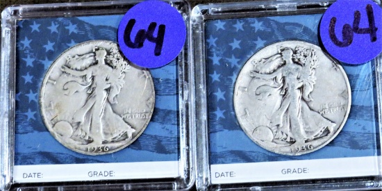 1936 PD Walking Liberty Halves