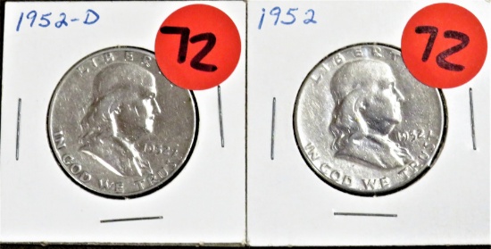 1952 PD Franklin Halves