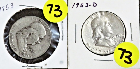 1953 PD Franklin Halves