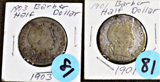 1901,1903 Barber Halves