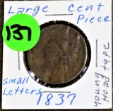 1837 Large Cent