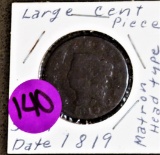 1819 Large Cent