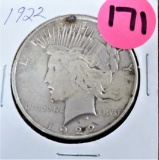 1922 Peace Silver Dollar