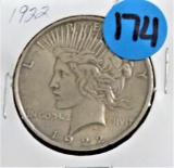 1922 Peace Silver Dollar