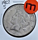 1922-S Peace Silver Dollar