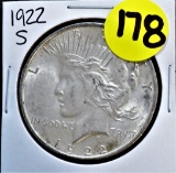 1922-S Peace Silver Dollar