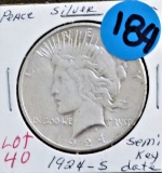 1924-S Peace Silver Dollar