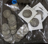 23 1943 Walking Liberty Halves