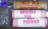 3 rolls of Pennies 1959D, 1960D, 1961D