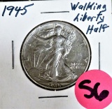 1945 Walking Liberty Half