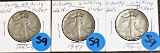 1941 PDS Walking Liberty Halves