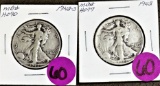1942 PS Walking Liberty Halves