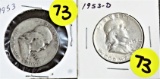 1953 PD Franklin Halves