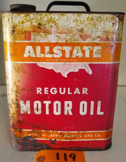 Allstate - 2 Gal Motor Oil tin