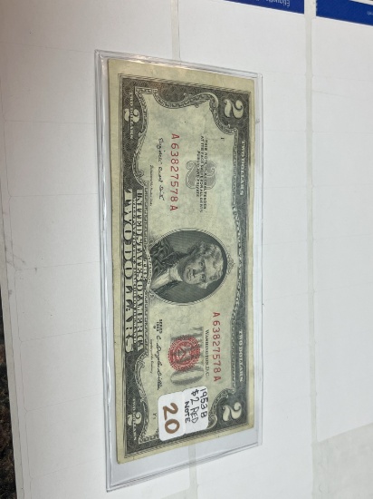 1953B $2 Red Note - Crisp