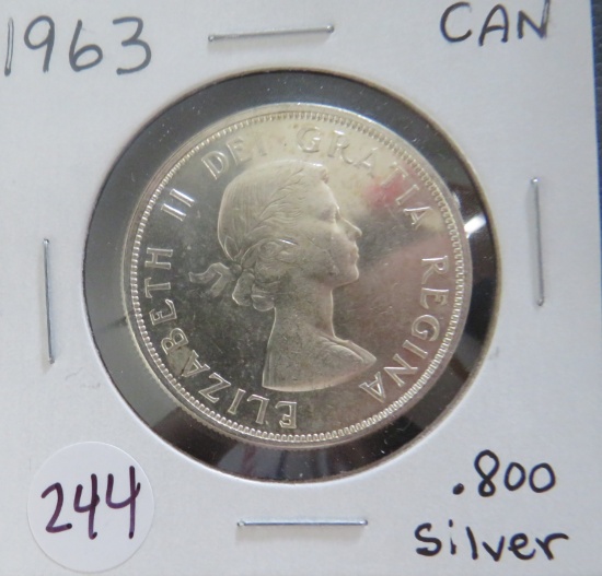 1963- Canada Silver Dollar- Uncirculated