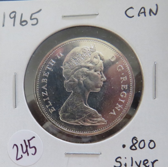 1965- Canada Silver Dollar - Uncirculated