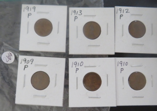 1910's- (20) Lincoln Wheat Cents
