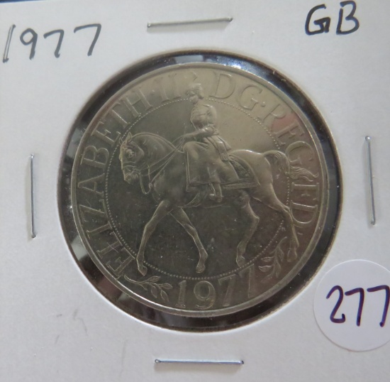 1977- British Crown QE2 Silver Jubilee Commemorative