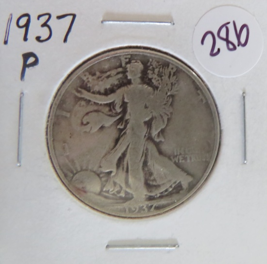1937-P Walking Liberty Half Dollar