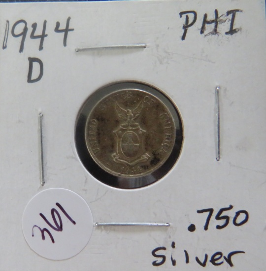 1944-D Phillipines 10 Centavos