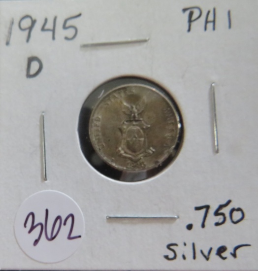 1945-D Phillipines 10 Centavos