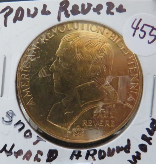Paul Revere- Shot Heard Around the World Coin