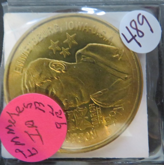 1991- Emmetsburg, IA Coin