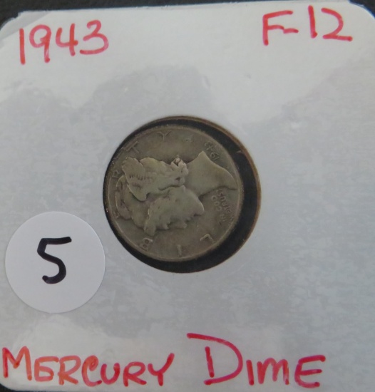 1943- Mercury Dime