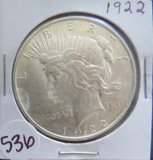 1922- Silver Peace Dollar