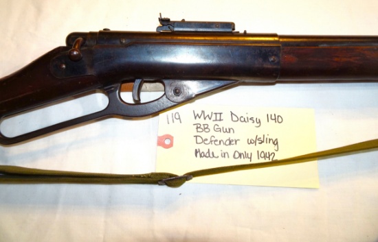 WWII Daisy 140 BB Gun Defender w/sling Made in only 1942