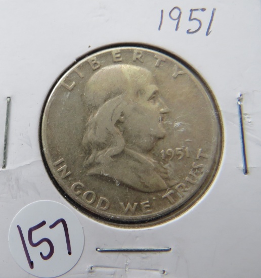 1951- Franklin Half Dollar