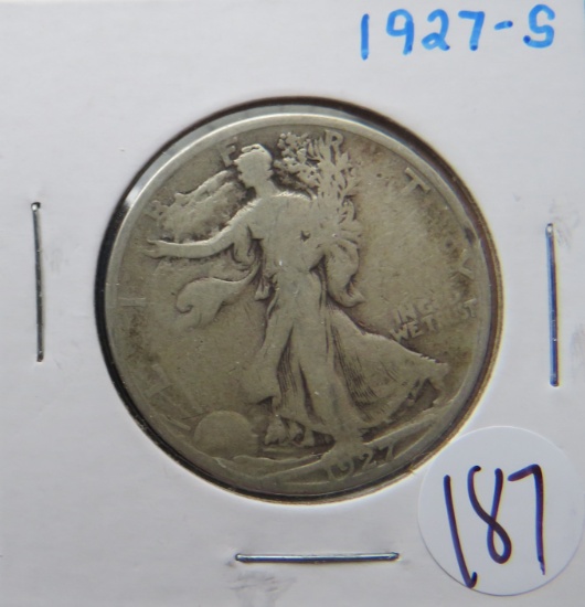 1927-S Walking Liberty Silver half Dolar
