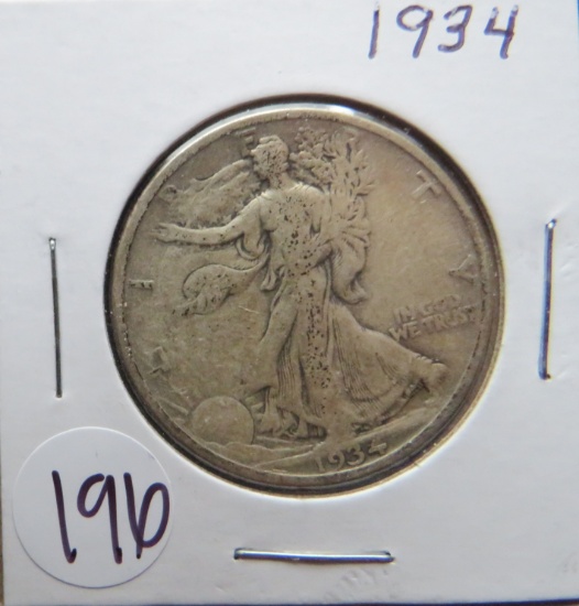 1934- Walking Liberty Silver Half Dollar