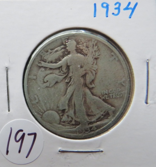 1934- Walking Liberty Silver Half Dollar