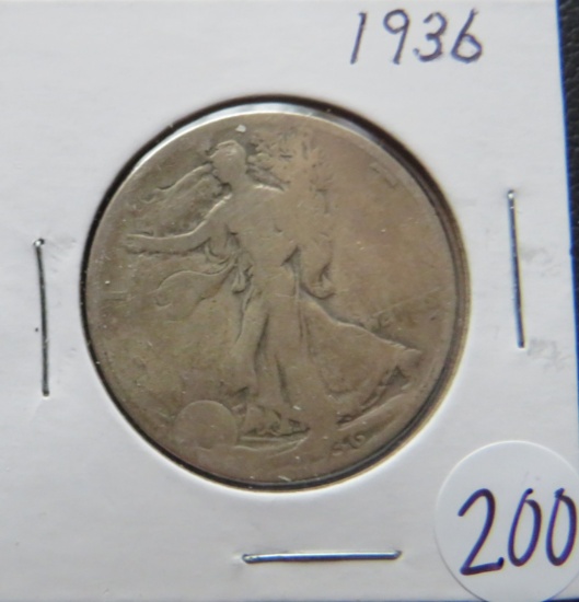 1936- Walking Liberty Silver Half Dollar