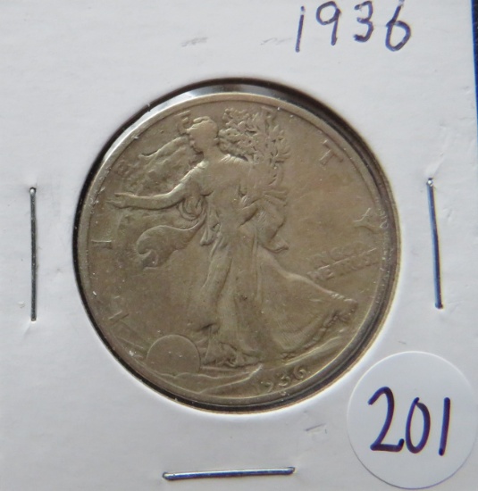 1936- Walking Liberty Silver Half Dollar