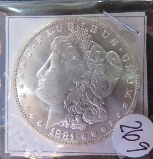 1881- CC Silver Morgan Dollar