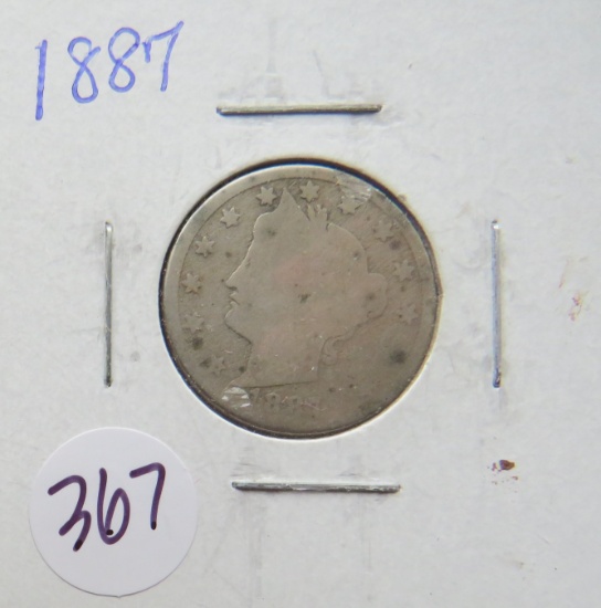 1887- 'V' Nickel
