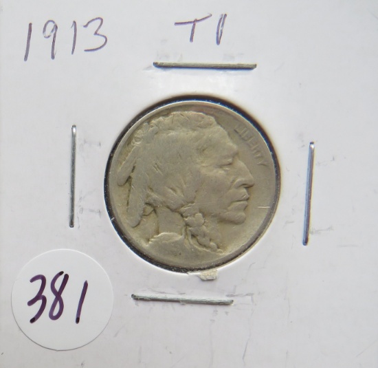 1913- T1 Buffalo Nickel