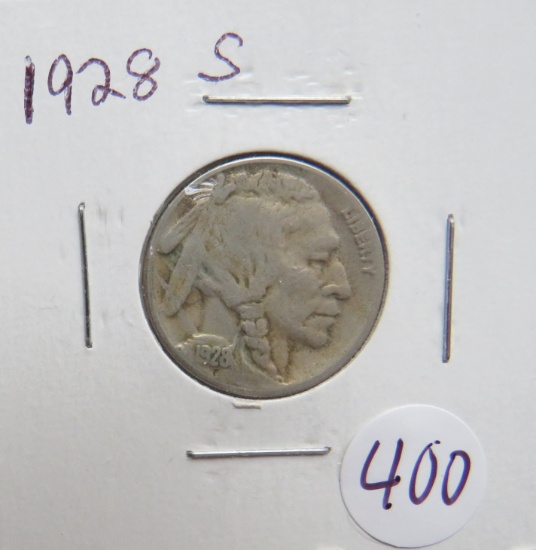 1928- S Buffalo Nickel