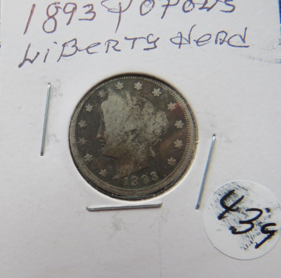 1893- Liberty Head Nickel